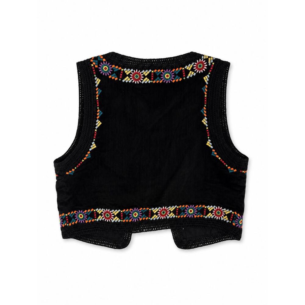 JADE by JOHNNY WAS Shiko Beaded Vest NWT Size Small - Picture 4 of 5